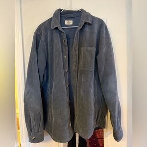 Marine Layer Blue Corduroy Shacket